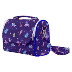 Space Seamless Pattern Satchel Shoulder Bag by Hannah976