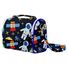 Space Seamless Pattern Cartoon Art Satchel Shoulder Bag by Hannah976