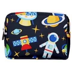 Space Seamless Pattern Cartoon Art Make Up Pouch (medium) by Hannah976