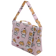 Set Kawaii Smile Japanese Dog Akita Inu Cartoon Box Up Messenger Bag by Hannah976