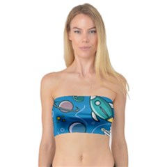 About Space Seamless Pattern Bandeau Top by Hannah976