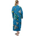 About Space Seamless Pattern Maxi Velvet Kimono View2