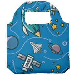 About Space Seamless Pattern Foldable Grocery Recycle Bag by Hannah976