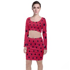 Seamless Watermelon Surface Texture Top And Skirt Sets by Hannah976