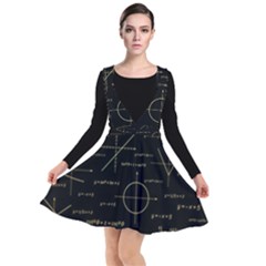 Abstract Math Pattern Plunge Pinafore Dress by Hannah976