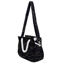 Abstract Math Pattern Rope Handles Shoulder Strap Bag by Hannah976