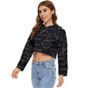 Abstract Math Pattern Women s Lightweight Cropped Hoodie View2