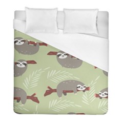 Sloths Pattern Design Duvet Cover (full/ Double Size) by Hannah976