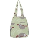 Sloths Pattern Design Center Zip Backpack View1