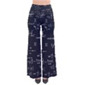 Mathematical Seamless Pattern With Geometric Shapes Formulas So Vintage Palazzo Pants View1