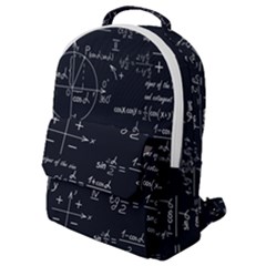 Mathematical Seamless Pattern With Geometric Shapes Formulas Flap Pocket Backpack (small) by Hannah976