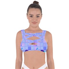 Seamless Pattern Pastel Galaxy Future Bandaged Up Bikini Top by Hannah976