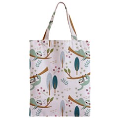 Pattern Sloth Woodland Zipper Classic Tote Bag by Hannah976