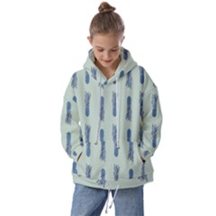 Blue King Pineapple  Kids  Oversized Hoodie by ConteMonfrey