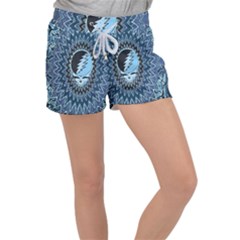 Grateful Dead Butterfly Pattern Women s Velour Lounge Shorts by Bedest