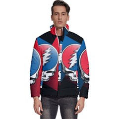 Grateful Dead Big Skull Men s Puffer Bubble Jacket Coat by Bedest