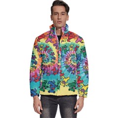 Grateful Dead Artsy Men s Puffer Bubble Jacket Coat by Bedest