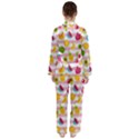 Tropical Fruits Berries Seamless Pattern Women s Long Sleeve Satin Pajamas Set	 View2