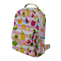 Tropical Fruits Berries Seamless Pattern Flap Pocket Backpack (large) by Ravend