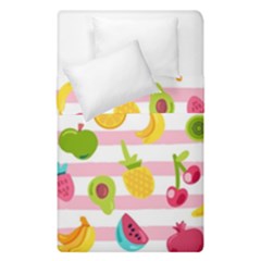 Tropical Fruits Berries Seamless Pattern Duvet Cover Double Side (single Size) by Ravend