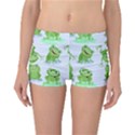 Cute Green Frogs Seamless Pattern Reversible Boyleg Bikini Bottoms View3