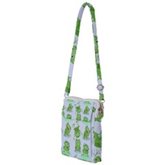 Cute Green Frogs Seamless Pattern Multi Function Travel Bag by Ravend