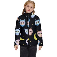 Cute Art Print Pattern Kids  Puffer Bubble Jacket Coat by Apen