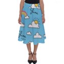 Seamless Pattern Vector Owl Cartoon With Bugs Perfect Length Midi Skirt View1