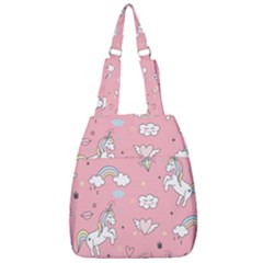 Cute Unicorn Seamless Pattern Center Zip Backpack by Apen