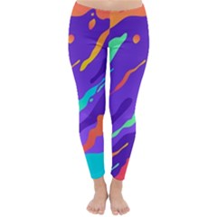 Multicolored Abstract Background Classic Winter Leggings by Apen