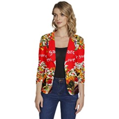 Garden Lover Women s One-button 3/4 Sleeve Short Jacket by TShirt44