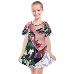 Love Quotes Design Kids  Smock Dress by TShirt44