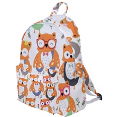 Cute Colorful Owl Cartoon Seamless Pattern The Plain Backpack by Apen