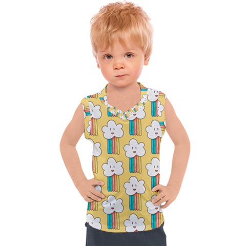 American Golden Ancient Totems Kids  Sport Tank Top by Apen