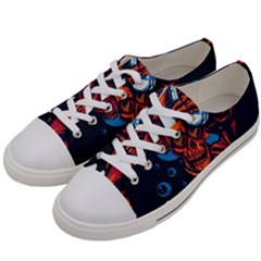 Make Devil Discovery  Men s Low Top Canvas Sneakers by Saikumar