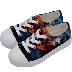 Be Fearless Kids  Low Top Canvas Sneakers by Saikumar