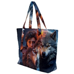 Be Fearless Zip Up Canvas Bag by Saikumar