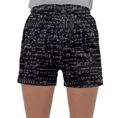 Math Equations Formulas Pattern Sleepwear Shorts by Ravend