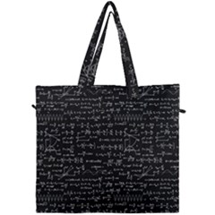 Math Equations Formulas Pattern Canvas Travel Bag by Ravend