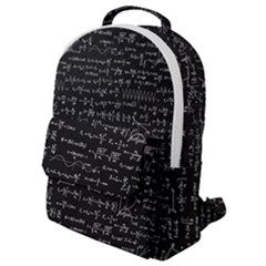 Math Equations Formulas Pattern Flap Pocket Backpack (small) by Ravend