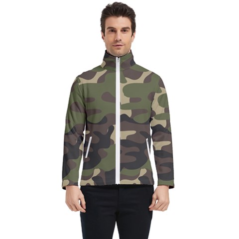 Texture Military Camouflage Repeats Seamless Army Green Hunting Men s Bomber Jacket by Ravend