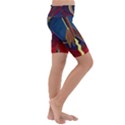 Rocket Painting Kids  Lightweight Velour Cropped Yoga Leggings View3
