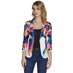 Pngegg (23) Women s One-button 3/4 Sleeve Short Jacket by saad11