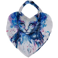 Cat Giant Heart Shaped Tote by saad11