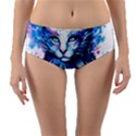 Cat Reversible Mid-Waist Bikini Bottoms View1