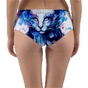 Cat Reversible Mid-Waist Bikini Bottoms View4