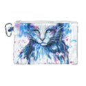 Cat Canvas Cosmetic Bag (Large) View1