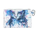 Cat Canvas Cosmetic Bag (Large) View2