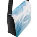 Blue-flower Flap Closure Messenger Bag (L) View2