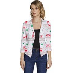 Christmas Women s Casual 3/4 Sleeve Spring Jacket by saad11